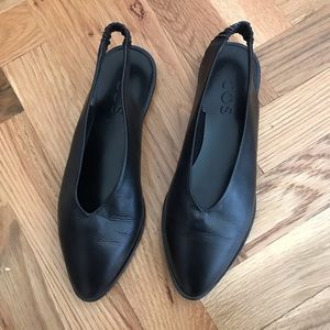 COS Black Flats